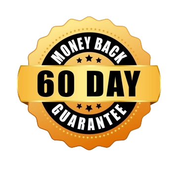 60-day money back guarantee badge